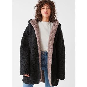 Urban Outfitters Silence and Noise Fuzzy Coat